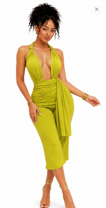 Lime Light Capri Romper